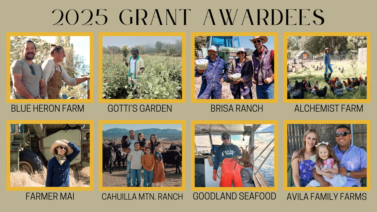 4th Annual Grant Awardees